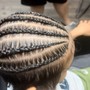 kid feedin braids