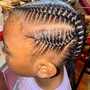 Toddler Girls braided Ponytail