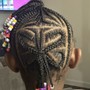 Kid's Braids with hair added