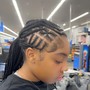 Kid's Braids with hair added