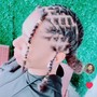 Loc Maintenance with added hair