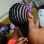 Large knotless or box braid