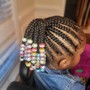 Kid's Braids with hair added