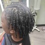 Kid's single braid removal