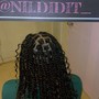 Medium box braids