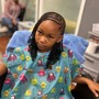 Kid's half scalp braids/ individual