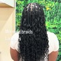 Knotless braids small medium size