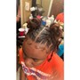 Loc Retwist Bantu knots style or Loc Retwist Boho Bantu Knots