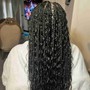 Medium knotless braid