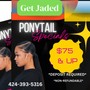 Frontal ponytail