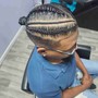 Mens Braids w/ added hair