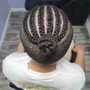 Mens Braids w/ added hair