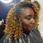 Crochet Braids with loose hair extension and style