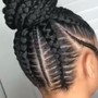 Feed in Braids ponytail medium