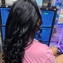 Full Sew In (inclu. Styling on Straight/Beach Wave Weave)