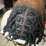 Loc Style-two strand twist with retwist