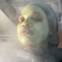 Facial with steam