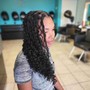 Twist rolls with sew in weave