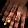 4 Finger Nail Art