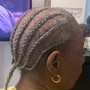 2 cornrows w/o extentions