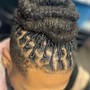 Updo on silk press