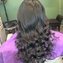 Silk Press (press n curl or press n flat iron)