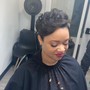 Short hair ladies ..Wrap and style ( relaxed hair )