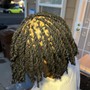 Short medium butterfly locs