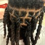 Loc Re-twist + Style (Ear Length or Shoulder Length)