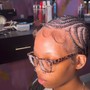 Short freestyle braids