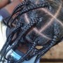 Kid braids with beads natural hair