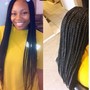 Large French box braids