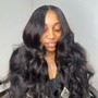 Flip Over Sew-In + Wand Curls