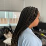 Goddess braids. Back length