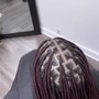 XSmall Knotless Braids - below butt|extra long