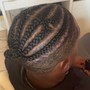 Cornrows (crown & 2-4 braids)