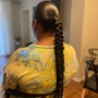 Invisible weave ponytail