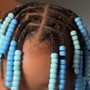 Small boho box braids w/human hair (hair included