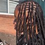 Large Knotless Braids (Waste length)