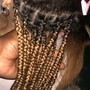 Straight back Cornrows (6 Braids)