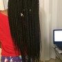 Box Braids small mid back