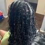 Small /smedium French curls boho knottless