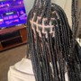 Smedium knotless Braids