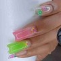 Full-set (Acrylic)(Hard-gel)(Poly-gel)short -medium-long