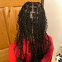 Knotless bohemian braids (medium)mid back