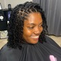 Traditional Loc Maintenance with temporary extensions (Marley Hair)