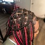 6 Feed-In Braids (Hair Added)