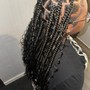 medium knotless braids.