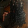 medium knotless braids.