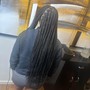 Braids in front/sew-in back